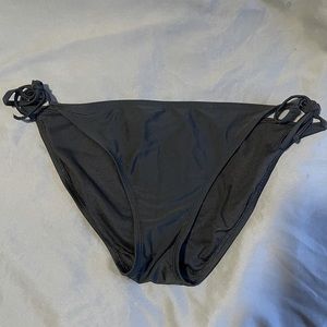 Black string bikini bottoms